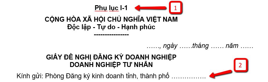 Hồ sơ thành lập doanh nghiệp tư nhân